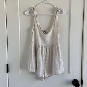 Princess Polly Tay Romper- Beige Size 0